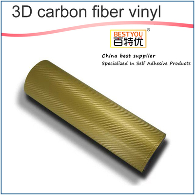 Best You 1.52x30m Air Free Bubble PVC Film Wrap 6D Carbon Fiber Vinyl Sticker