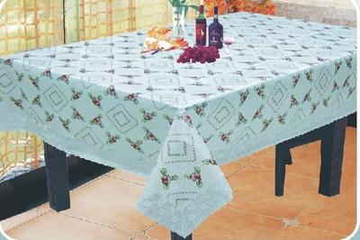 EVA table cloth with 3 lace