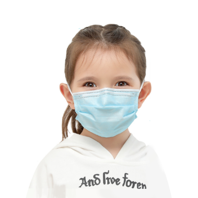 Disposable nonwoven face masks 3-ply kids mask earloop